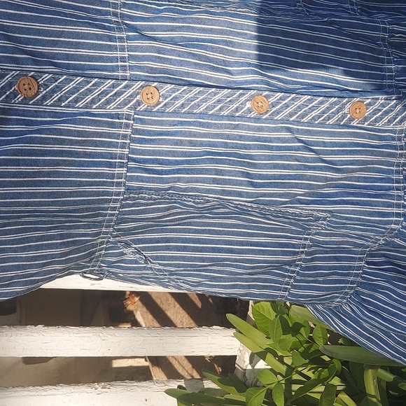 Wonder Nation Pinstriped 3 Tierd Button up Th Front - Picture 2 of 5